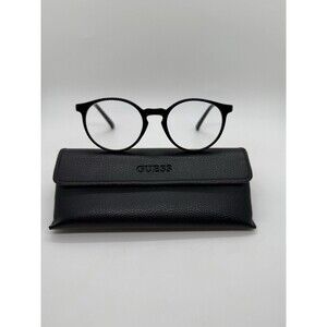 MODERN OPTICAL ACCORD BLACK AUTHENTIC EYEGLASSES FRAMES 49-20-140MM & Guess Case